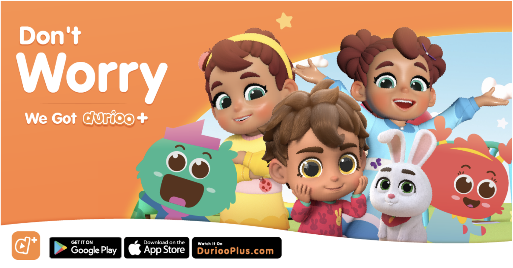 Don't worry — Mina Mila, Little Ammar and Bubu Lala are waiting for your children on Durioo+